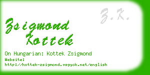 zsigmond kottek business card
